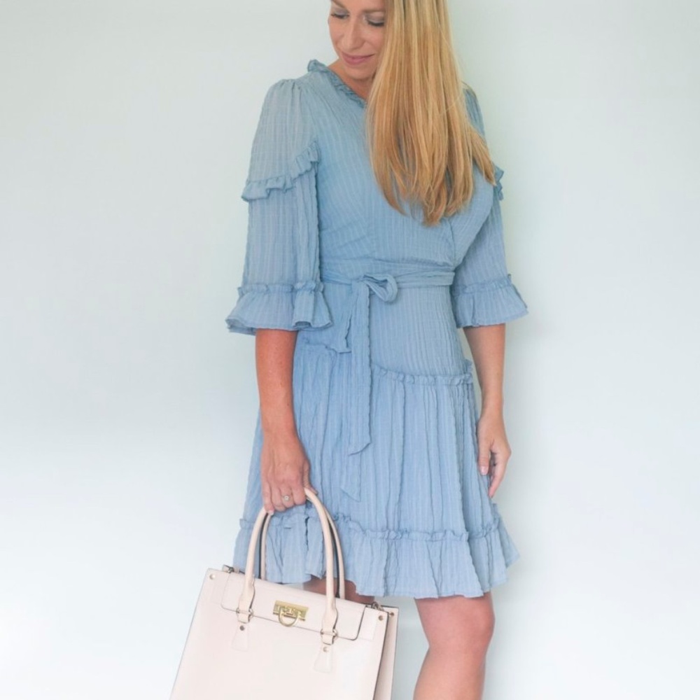 Blue Ruffle Dress